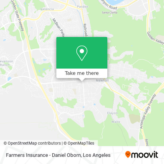 Farmers Insurance - Daniel Oborn map