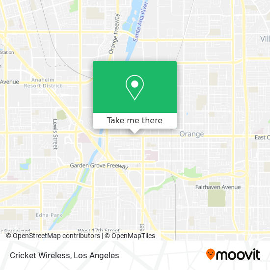 Mapa de Cricket Wireless