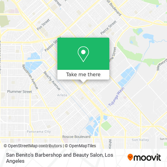 San Benito's Barbershop and Beauty Salon map