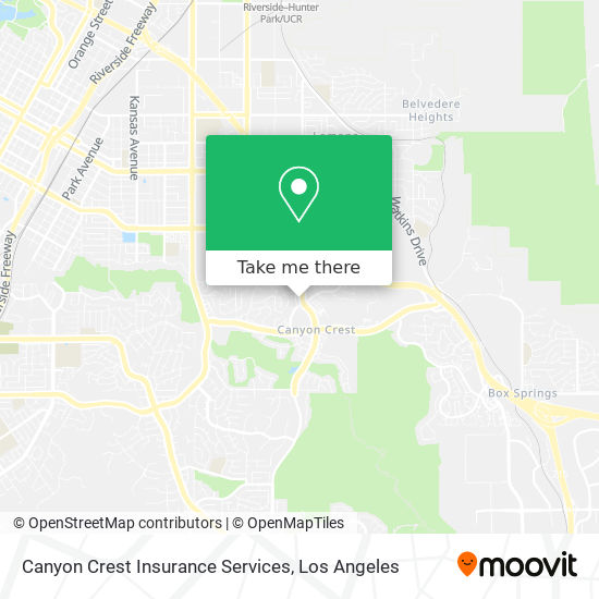 Mapa de Canyon Crest Insurance Services
