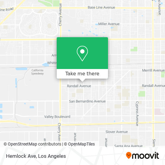 Mapa de Hemlock Ave