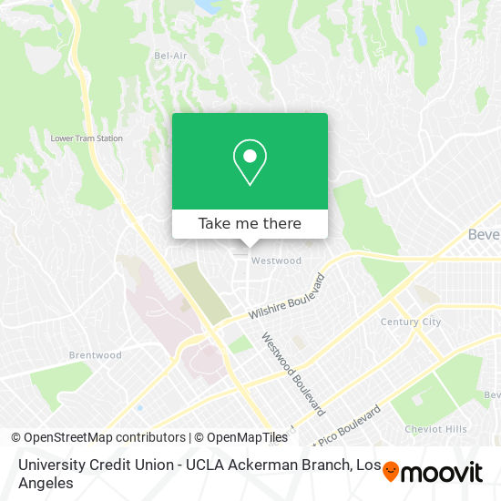 University Credit Union - UCLA Ackerman Branch map
