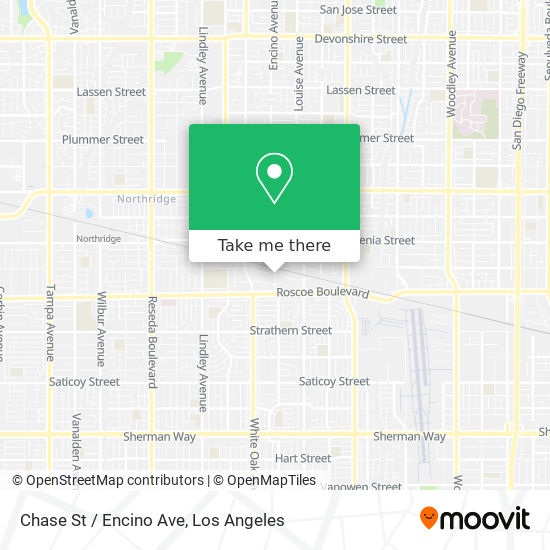 Chase St / Encino Ave map