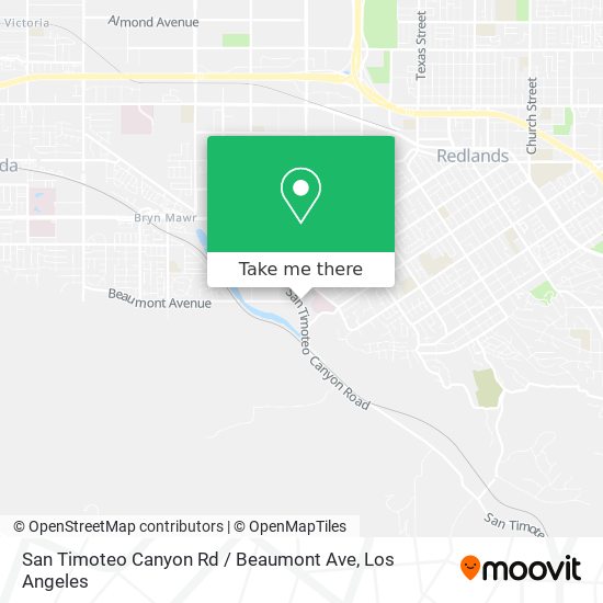 San Timoteo Canyon Rd / Beaumont Ave map
