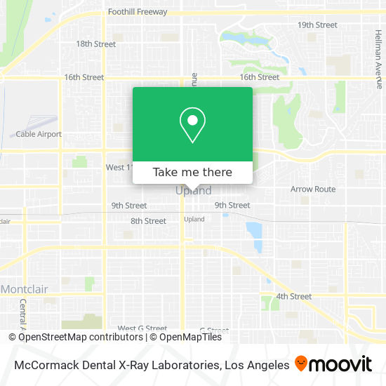 McCormack Dental X-Ray Laboratories map