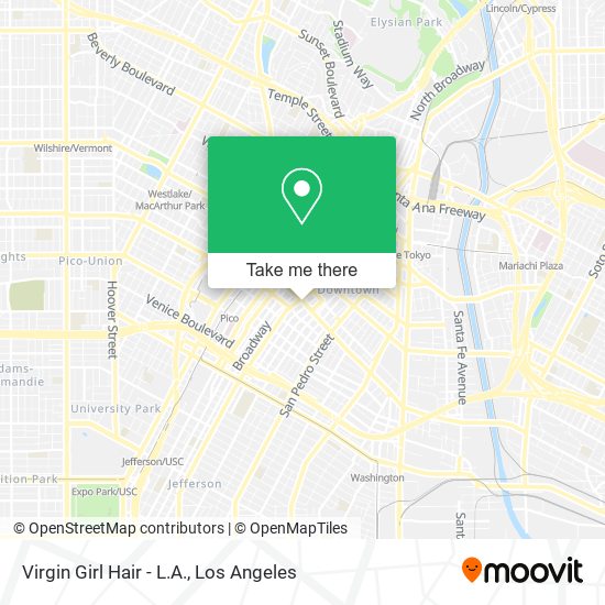 Virgin Girl Hair - L.A. map