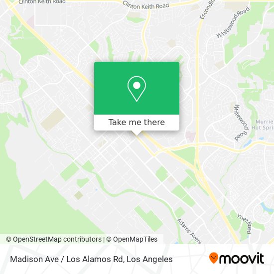 Madison Ave / Los Alamos Rd map