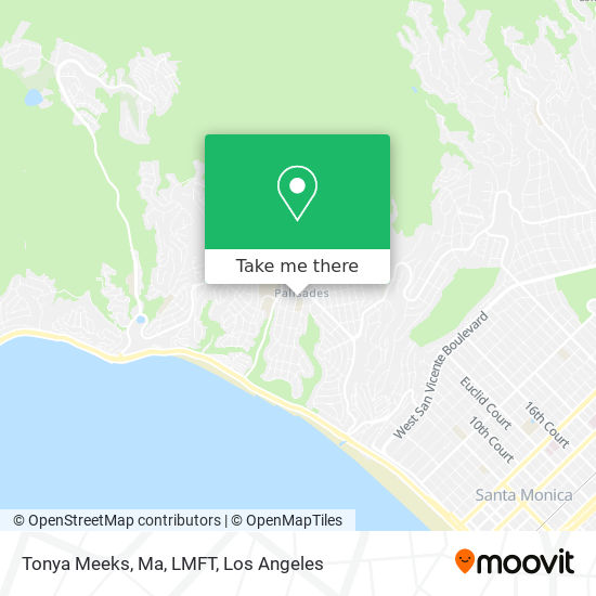 Mapa de Tonya Meeks, Ma, LMFT