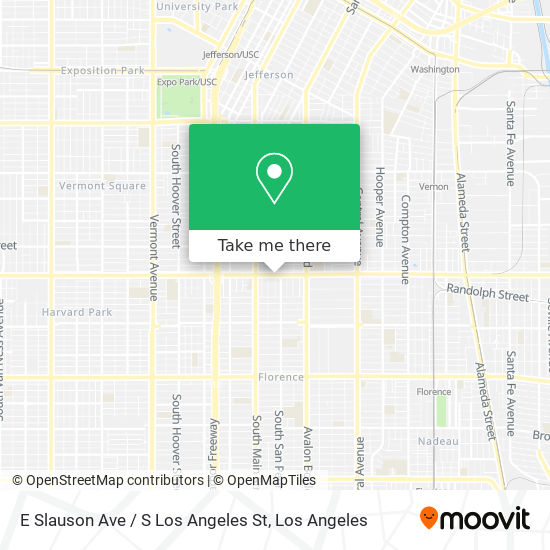 E Slauson Ave / S Los Angeles St map
