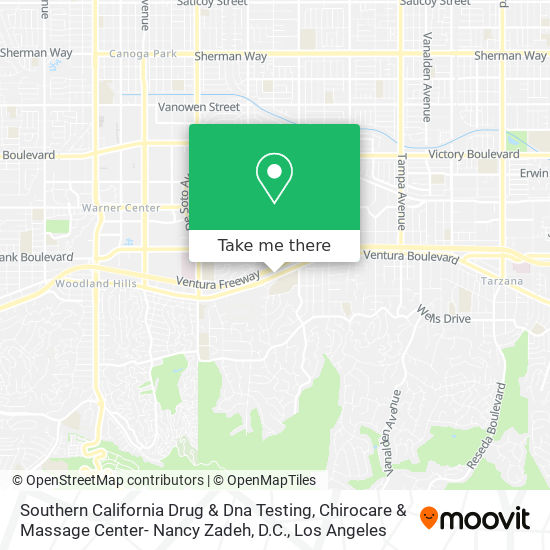 Mapa de Southern California Drug & Dna Testing, Chirocare & Massage Center- Nancy Zadeh, D.C.