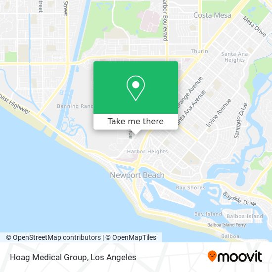 Hoag Medical Group map