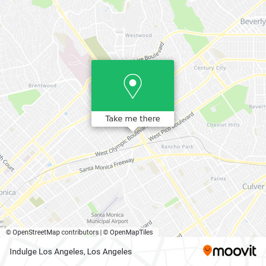 Indulge Los Angeles map