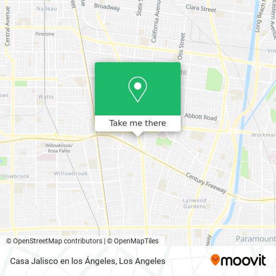 Casa Jalisco en los Ángeles map