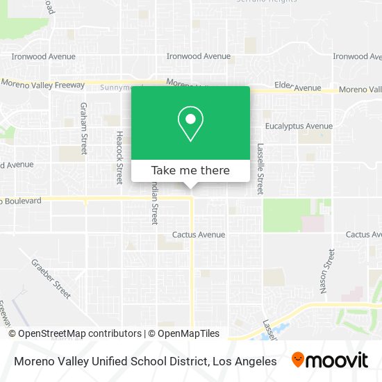 Moreno Valley Unified School District map