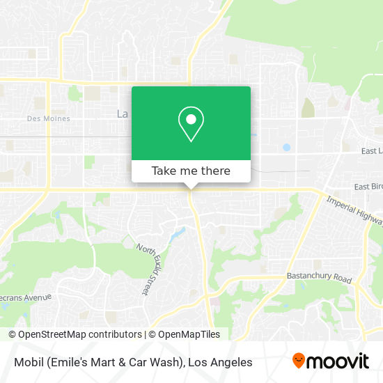 Mobil (Emile's Mart & Car Wash) map