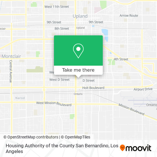 Housing Authority of the County San Bernardino map