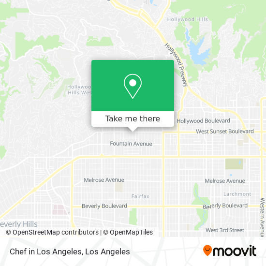 Chef in Los Angeles map