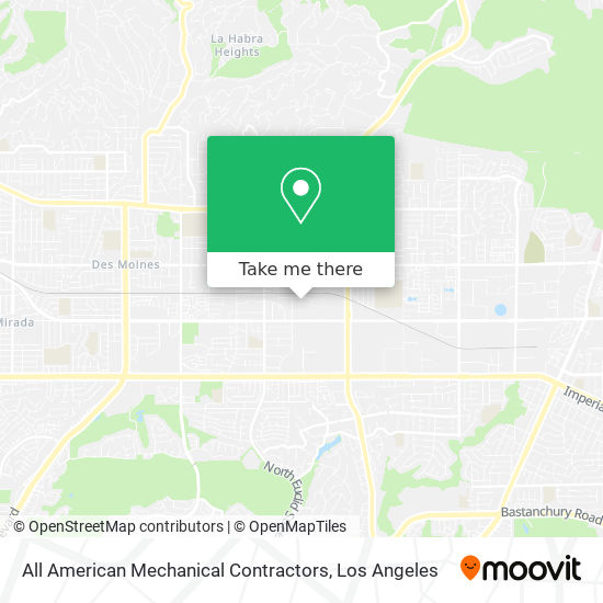 All American Mechanical Contractors map