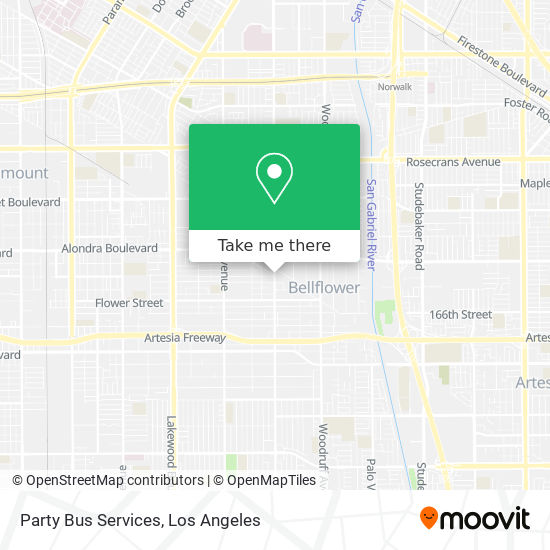 Party Bus Services map