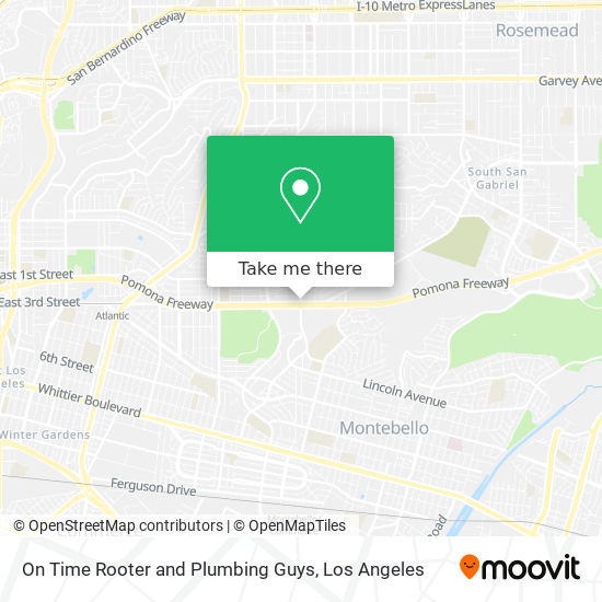 On Time Rooter and Plumbing Guys map