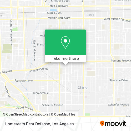 Hometeam Pest Defense map