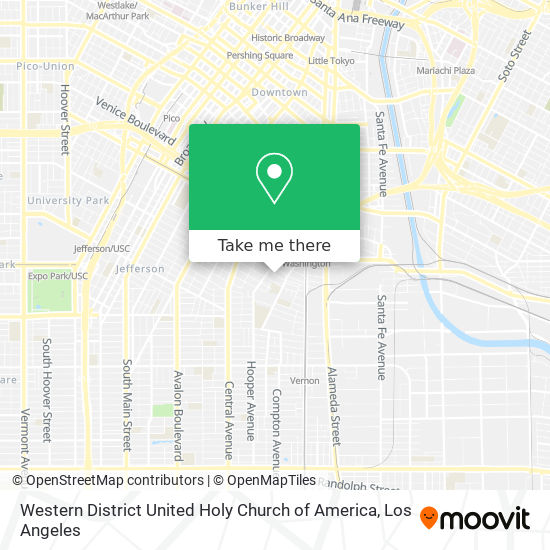 Western District United Holy Church of America map