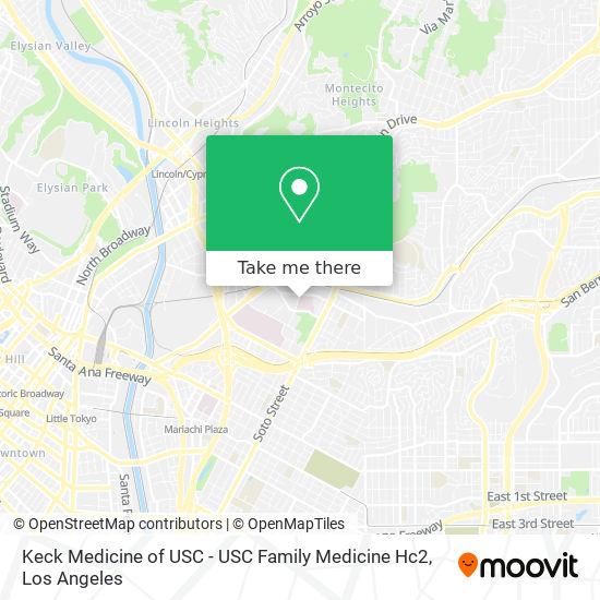 Keck Medicine of USC - USC Family Medicine Hc2 map