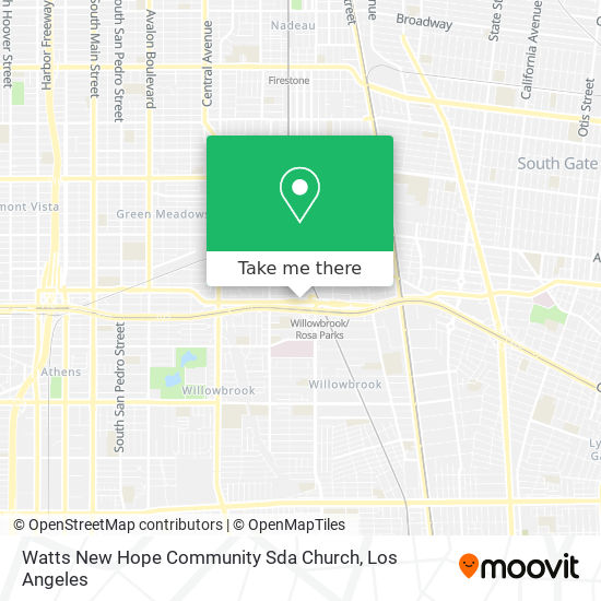 Mapa de Watts New Hope Community Sda Church