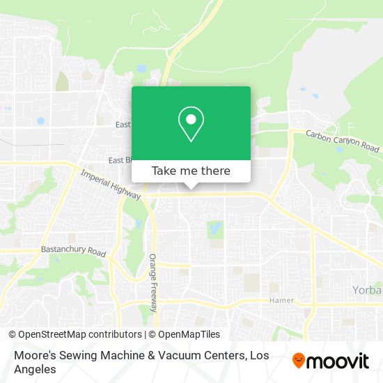 Mapa de Moore's Sewing Machine & Vacuum Centers