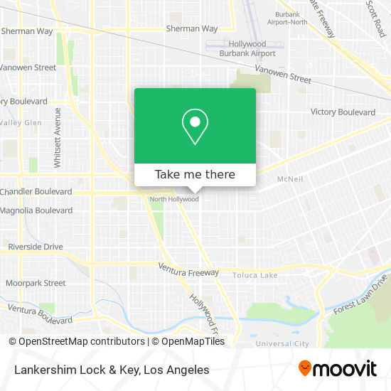 Mapa de Lankershim Lock & Key