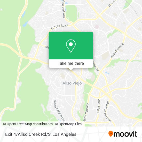 Exit 4/Aliso Creek Rd/S map