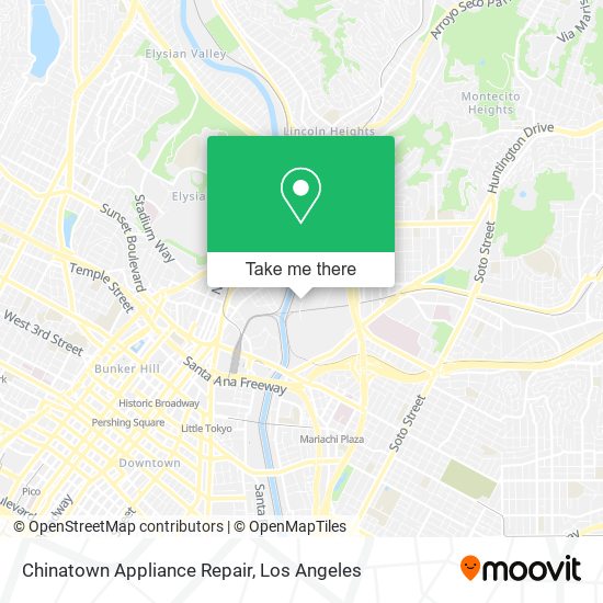 Mapa de Chinatown Appliance Repair