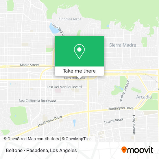 Beltone - Pasadena map