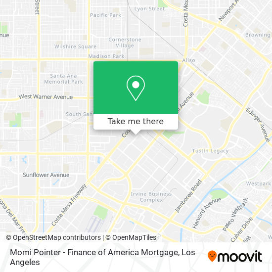 Mapa de Momi Pointer - Finance of America Mortgage