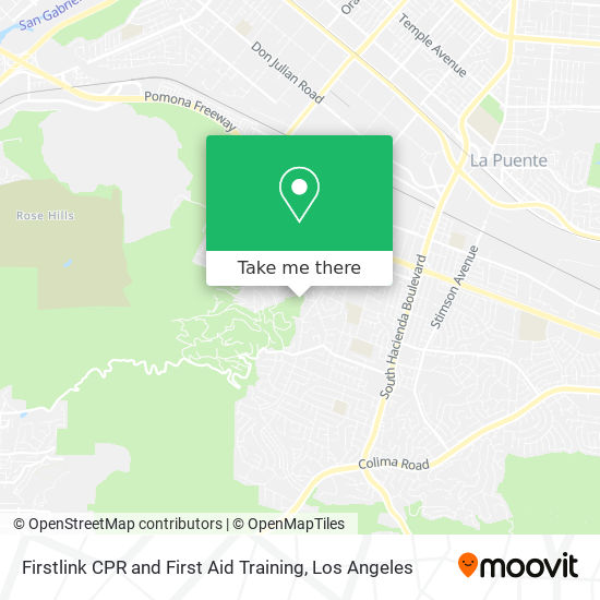 Firstlink CPR and First Aid Training map