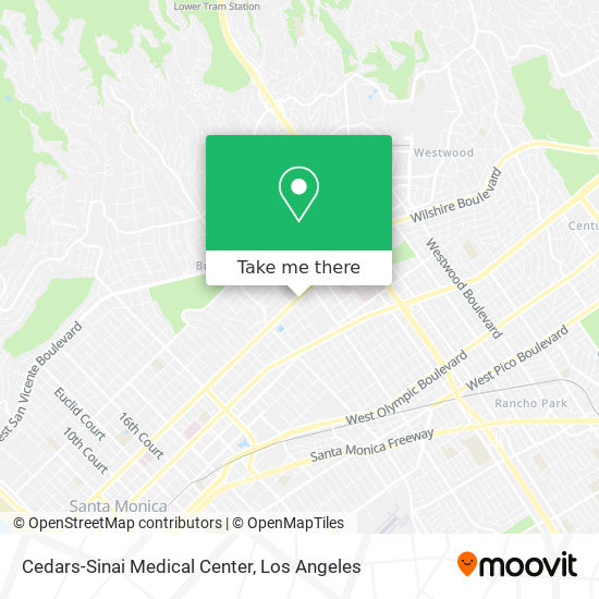 Mapa de Cedars-Sinai Medical Center