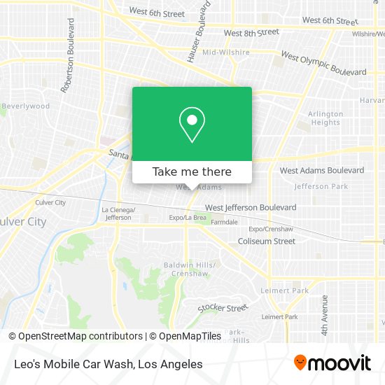 Leo's Mobile Car Wash map