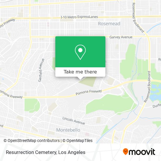 Resurrection Cemetery map