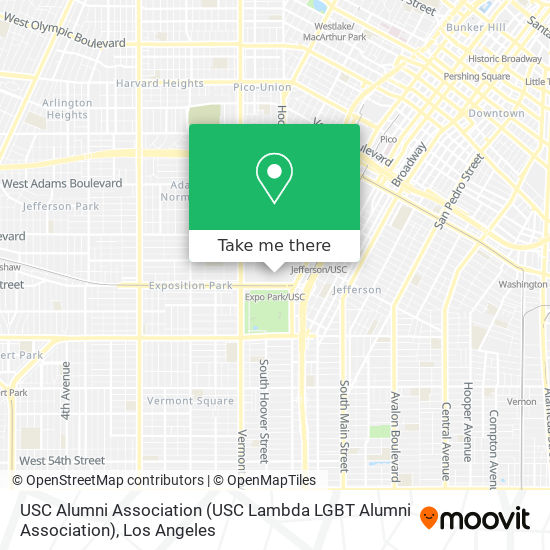 Mapa de USC Alumni Association (USC Lambda LGBT Alumni Association)