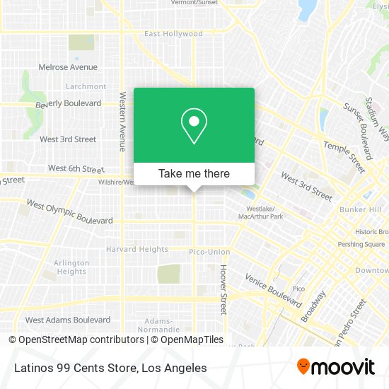Mapa de Latinos 99 Cents Store