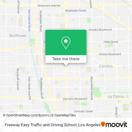 Freeway Easy Traffic and Driving School map