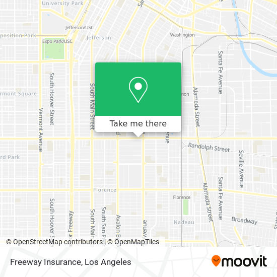 Mapa de Freeway Insurance