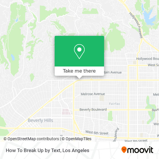 How To Break Up by Text map