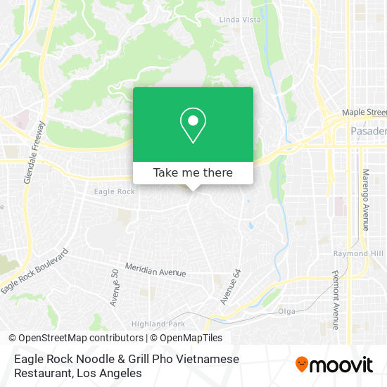Eagle Rock Noodle & Grill Pho Vietnamese Restaurant map
