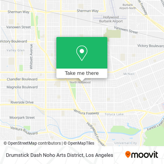 Drumstick Dash Noho Arts District map
