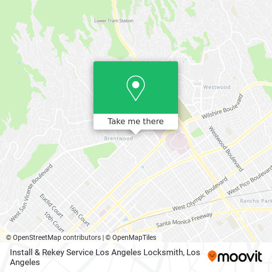 Install & Rekey Service Los Angeles Locksmith map