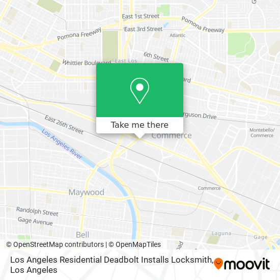Los Angeles Residential Deadbolt Installs Locksmith map