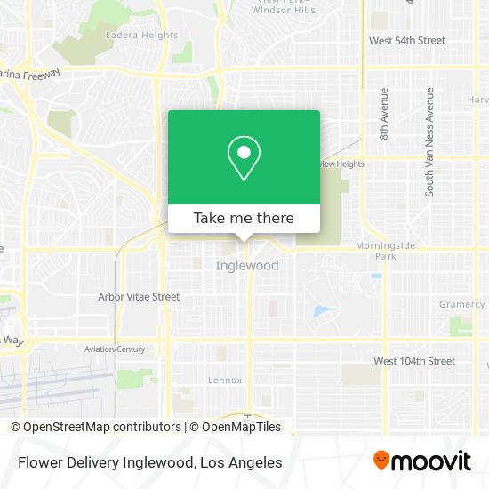 Flower Delivery Inglewood map