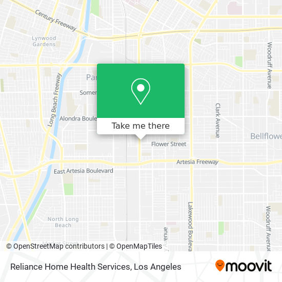 Mapa de Reliance Home Health Services