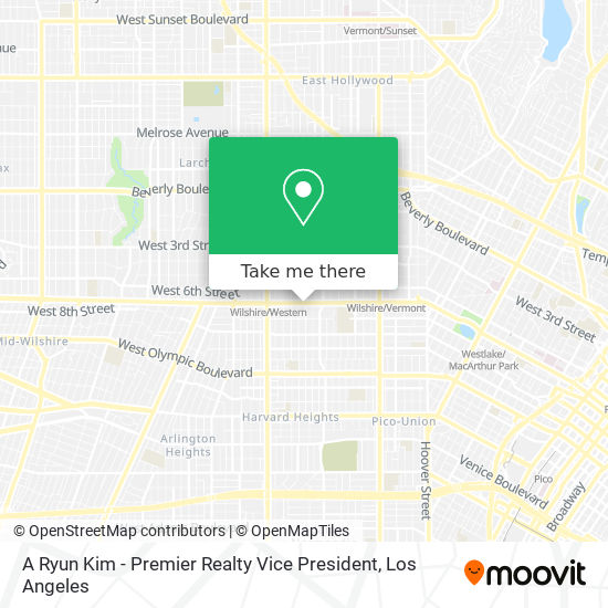 A Ryun Kim - Premier Realty Vice President map